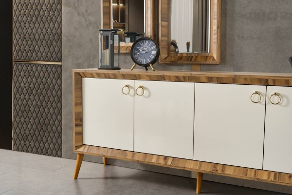 Anadolu Yemek Odası Ceviz - Krem